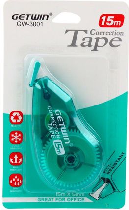 Lean Korektor W Taśmie Myszka Szkolny Biurowy 15M X 5Mm Zielony - zdjęcie 3