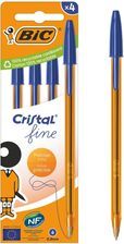 Zdjęcie Bic Długopis Cristal Original Fine Niebieski 4Szt. - Prószków