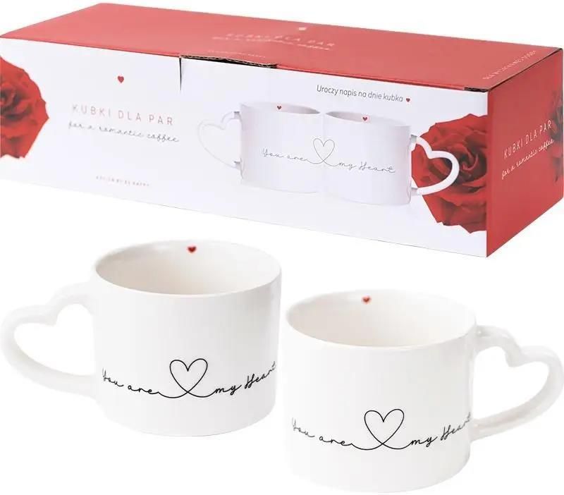Zdjęcie Be-Happy Gifts Zestaw Kubków Dla Par You Are My Heart - Stopnica
