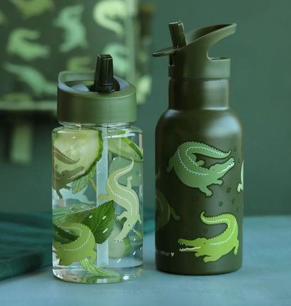 A Little Lovely Company Butelka Na Wodę Dla Dzieci Crocodiles 0,45L - zdjęcie 2
