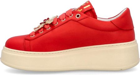 Sneakersy skórzane premium - GIO+ PIA300B CZERWONE - zdjęcie 2