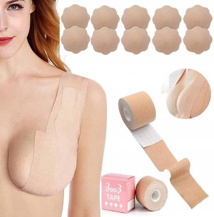 Meditrade Taśma Unosząca Biust Tejp Modelująca Dekolt Boob Pushup Tape Ulotka Jęz. Pl - zdjęcie 5
