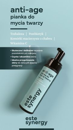 Este Synergy AntiAge PIANKA do mycia twarzy 200ml - zdjęcie 3