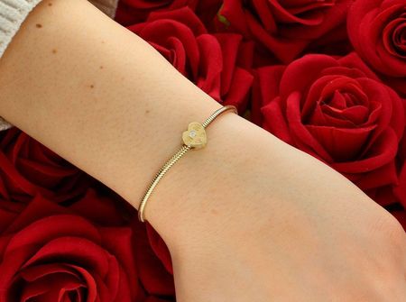 Charms złoty serce z napisem MOM próba 585, DIA-CHA-12933-585 - zdjęcie 4