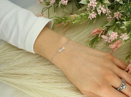 Bransoletka damska srebrna z ważką próba 925, 07270211/94 - zdjęcie 3