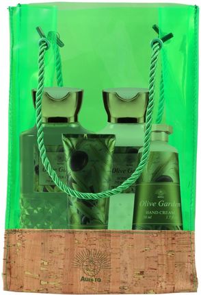 Aurora Zestaw Prezentowy Oliwka 4 Kosmetyków Żel Balsam Krem Peeling +Torba - zdjęcie 2