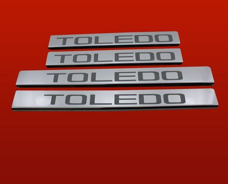 SEAT TOLEDO MK4 Listwy progowe, wykończenie połysk ze stali nierdzewnej 304 - zdjęcie 5
