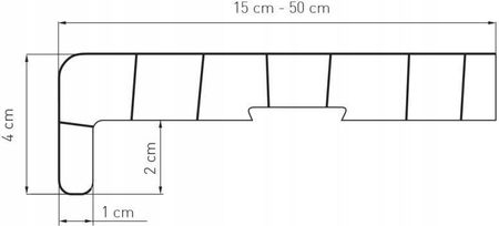 Medos Parapet Wewnętrzny Pcv Biały 50cm - zdjęcie 2