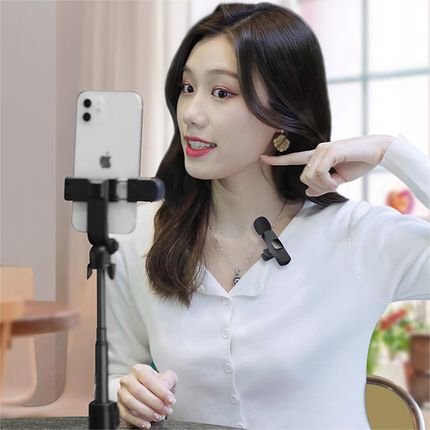 Zestaw dwóch mikrofonów krawatowych do telefonu USB-C K9 MIKROFON BEZPRZEWODOWY KRAWATOWY DO TELEFONU IPHONE USB-C 2 SZTUKI ZESTAW - zdjęcie 6