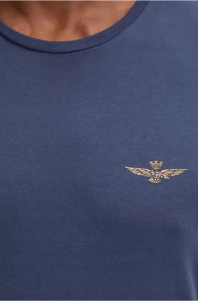 Aeronautica Militare niebieski t-shirt koszulka męska L Włoska jakość! - zdjęcie 3