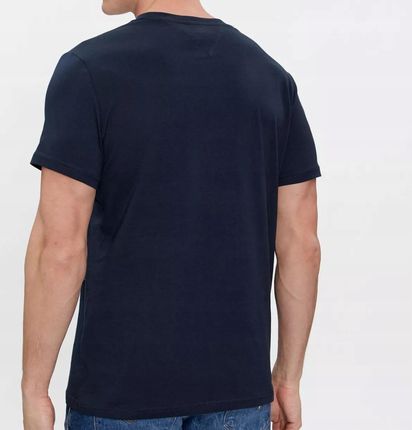 T-shirt męski granatowy okrągły dekolt Tommy Jeans rozmiar L oryginał! - zdjęcie 3