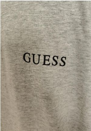 T-shirt męski szary okrągły dekolt Guess 100 % bawełna rozmiar M premium! - zdjęcie 3