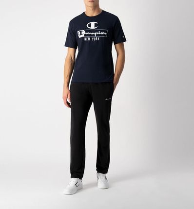 T-shirt męski granatowy okrągły dekolt Champion rozmiar L jakość premium! - zdjęcie 2