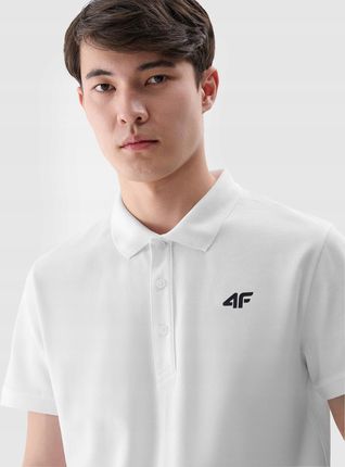 Koszulka Polo 4F Męska T-shirt Sportowy Basic XL TPTSM366 SS25 - zdjęcie 4