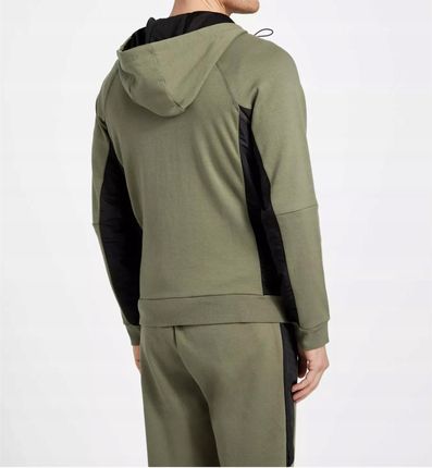 Bluza rozpinana Guess z kapturem i podwójnymi kieszeniami zielona M prezent - zdjęcie 2