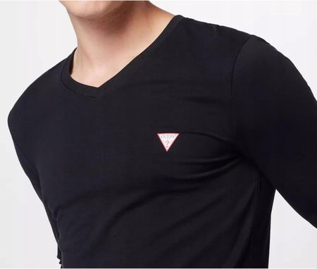 Guess koszulka z długim rękawem VN LS CORE TEE serek/dekolt V rozmiar XXL - zdjęcie 3