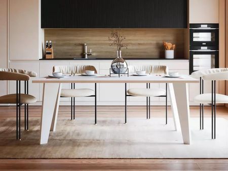 KOLM Stół HOLT 180 x 95 cm do kuchni, salonu, jadalni Biały - zdjęcie 4