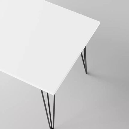 Stół FISK 138 x 80 cm do kuchni, salonu, jadalni Biały - zdjęcie 2