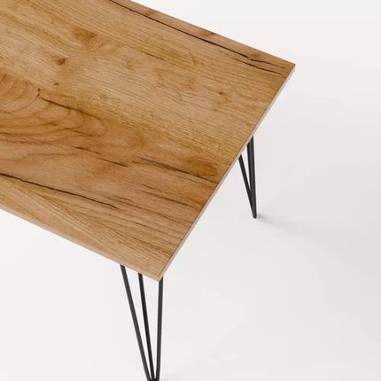 Stół FISK 138 x 80 cm do kuchni, salonu, jadalni Dąb Craft - zdjęcie 2