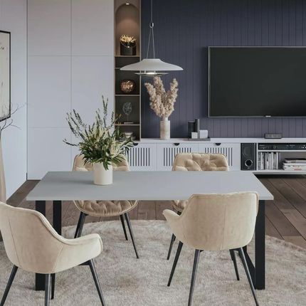 Stół SNOX 180 x 95 cm do kuchni, salonu, jadalni Biały - zdjęcie 2