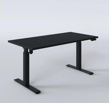 Biurko elektryczne z regulacją wysokości Czarny 180 x 95cm - zdjęcie 3