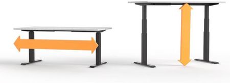 Biurko elektryczne z regulacją wysokości Dąb Craft 180 x 95cm - zdjęcie 2
