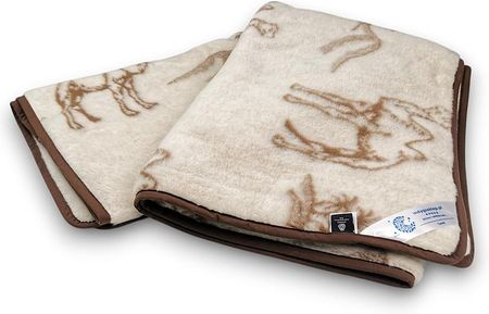 Koc Wełniany Camel Jasny Wielbłąd 100X140 Woolmark Indygosklep.pl - zdjęcie 3