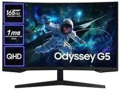 Zdjęcie Produkt z outletu: Samsung Odyssey G5 S32Cg552Eu 32" 2K Va 165Hz 1Ms Zakrzywiony Gamingowy (LS32CG552EUXEN) - Golub-Dobrzyń