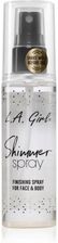 Zdjęcie L.A. Girl Cosmetics Shimmer Spray spray utrwalający makijaż do twarzy i ciała odcień Gold 80ml - Mikołów