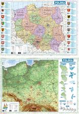 Zdjęcie Mapa Polski A2 Dwustronna Fizyczno-Administracyjna - Gołańcz