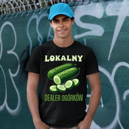 Lokalny dealer ogórków - męska koszulka na prezent - zdjęcie 2