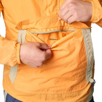 Kurtka męska Columbia Challenger Windbreaker Anorak 2117001841 Żółty - zdjęcie 2