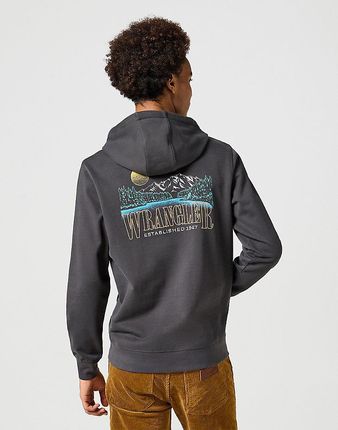 WRANGLER HOODIE FADED BLACK 112357336 - zdjęcie 2