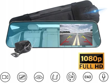 KAMERA DO SAMOCHODU REJESTRATOR JAZDY W LUSTERKU WIDEOREJESTRATOR GPS - zdjęcie 5