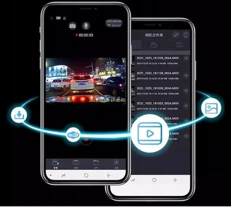 KAMERA DO SAMOCHODU REJESTRATOR JAZDY W LUSTERKU WIDEOREJESTRATOR GPS - zdjęcie 3