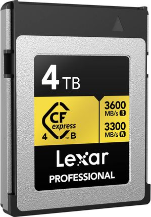 Lexar Professional CFexpress Type B Pro Gold R3600/W3300 4TB - zdjęcie 5