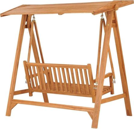 The Living Store Huśtawka Hollywood 170cm Lite Drewno Tekowe 316629 - zdjęcie 2
