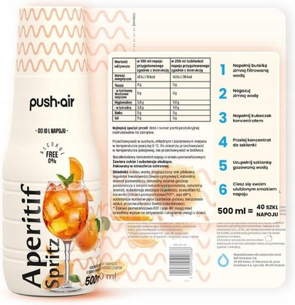 Syrop do wody Aperitif Spritz 500ml Koncentrat do saturatora - zdjęcie 3
