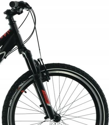Kands Rower Młodzieżowy 24 Dragon Czarno / Czerwony Mat 2025 13