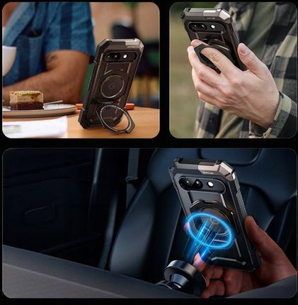 Supcase Ub Grip Mag Magsafe Google Pixel 9A Black - zdjęcie 3