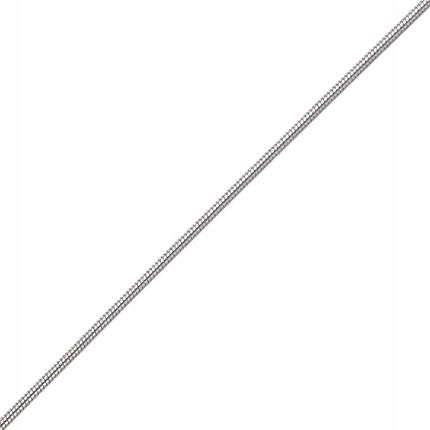 Łańcuszek ze stali szlachetnej klasyczny 50cm linka żmijka srebrny metalowy - zdjęcie 3