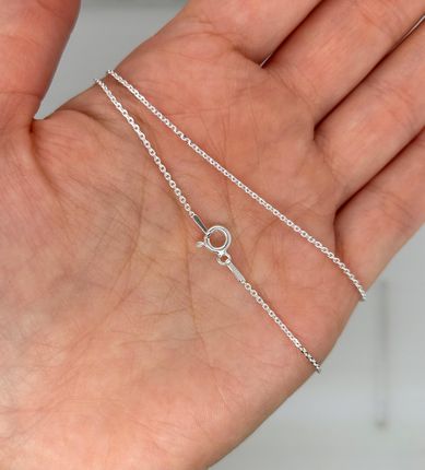Łańcuszek srebrny simple 50 cm Srebro 925 Damski delikatny - zdjęcie 3