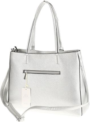 JGL Just Glamour Włoska Torebka Damska kuferek listonoszka WHSG18671 Silver - zdjęcie 3