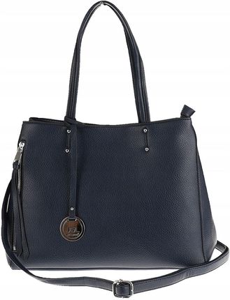 JGL Just Glamour Włoska Torebka Damska kuferek listonoszka WHSG18671 Blue - zdjęcie 3