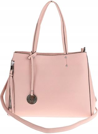 JGL Just Glamour Włoska Torebka Damska kuferek listonoszka WHSG18671 Pink - zdjęcie 2