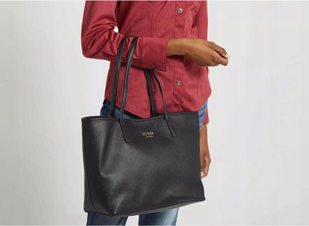Guess torebka shopper VIKKY skóra ekologiczna czarny prezent wysyłka w 24h! - zdjęcie 2