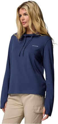 Bluza damska Columbia W EU Sun Trek LS Hoodie 2145261466 Granatowy - zdjęcie 2