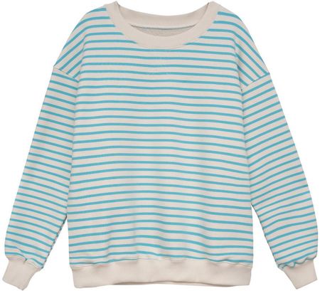 by Insomnia Bluza bez kaptura DAMIA PASKI KREMOWO TURKUSOWE - zdjęcie 3
