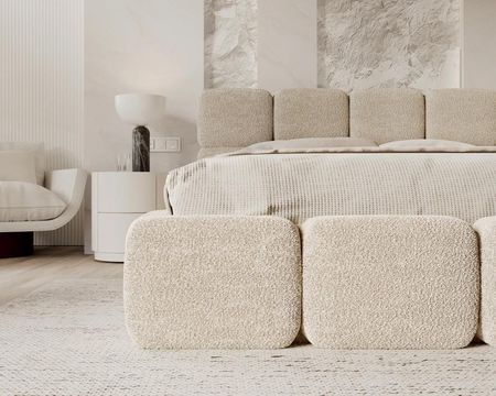Fdm Łóżko Tapicerowane Delicato 160X200 Cleo Granatowy - zdjęcie 2