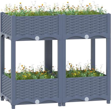 vidaXL Donica Do Podniesionej Rabaty 80X40X71cm Polipropylen 310406 - zdjęcie 3